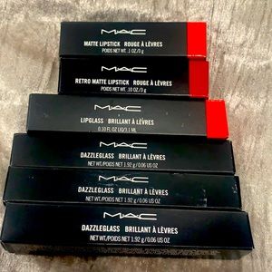 6 Mac limited lipglosses, brand new